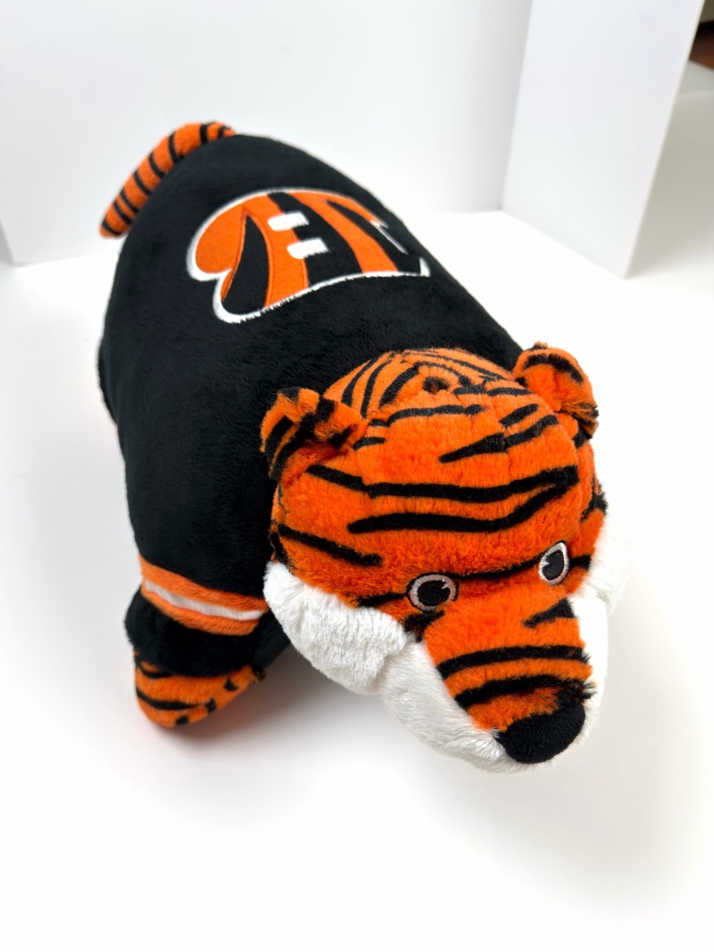 Official Pillow Pet Cincinnati Bengals Tiger Plush 18" Mascot Travel Pillow NFL